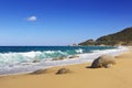 Nagata Beach, a subtropical beach on Yakushima Island, Japan Royalty Free Stock Photo